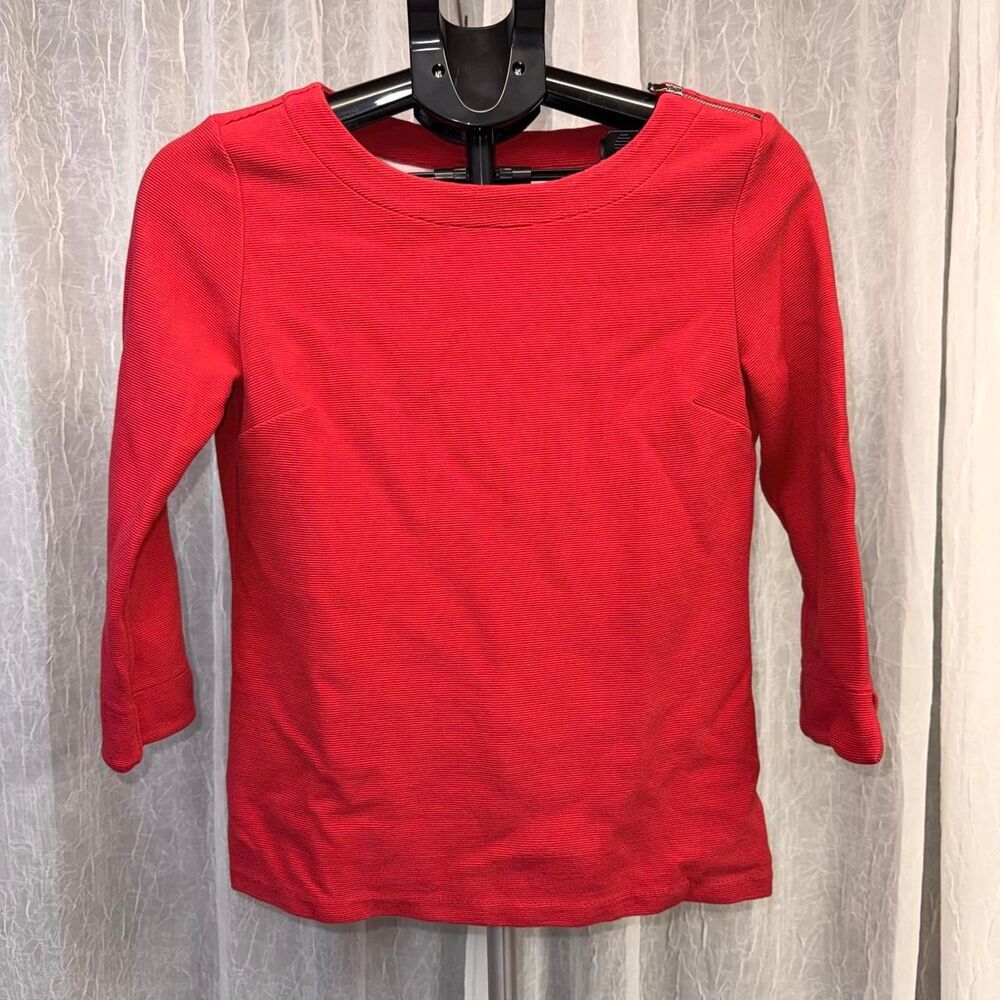 Talbots Women's Red and Orange Blouse